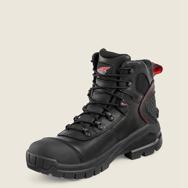 Red Wing Mens Safety Boots - Crv™ - 6-inch Waterproof Toe - Black - KRQ430928